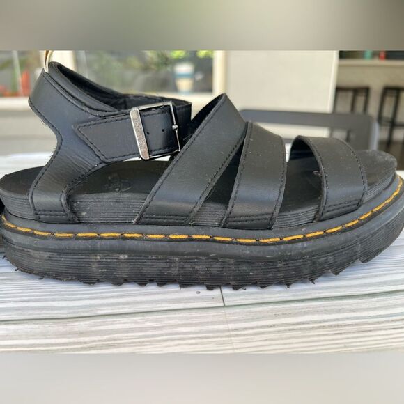 Dr. Martens Black Vegan Blaire Sandals, Size 7 - Picture 5 of 7